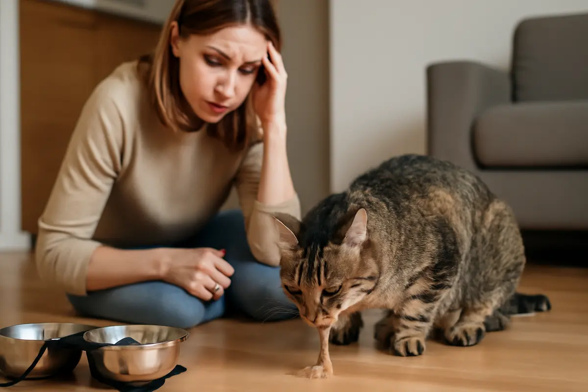 Gatto vomita dopo i pasti: quando preoccuparsi e come prevenire ricadute