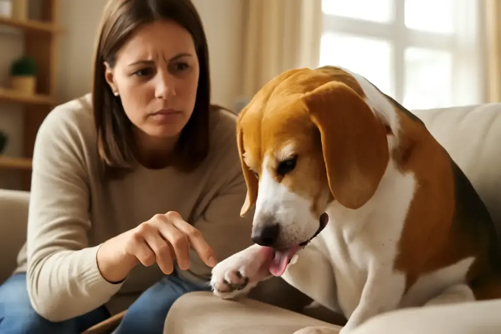 Perché il cane si lecca continuamente le zampe? Capire il sintomo ti aiuta a intervenire prima