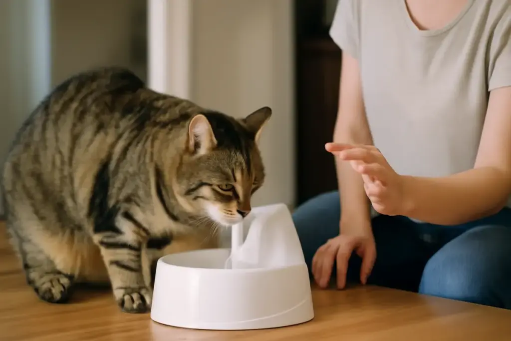 Gatto che beve tanta acqua: quando preoccuparsi e cosa controllare subito
