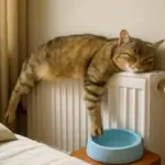Perché il gatto ama il termosifone anche d’estate? Il motivo che può indicare un bisogno spesso ignorato