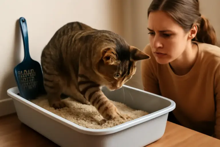 Perché il gatto scava nella lettiera? I motivi che spesso sfuggono agli umani