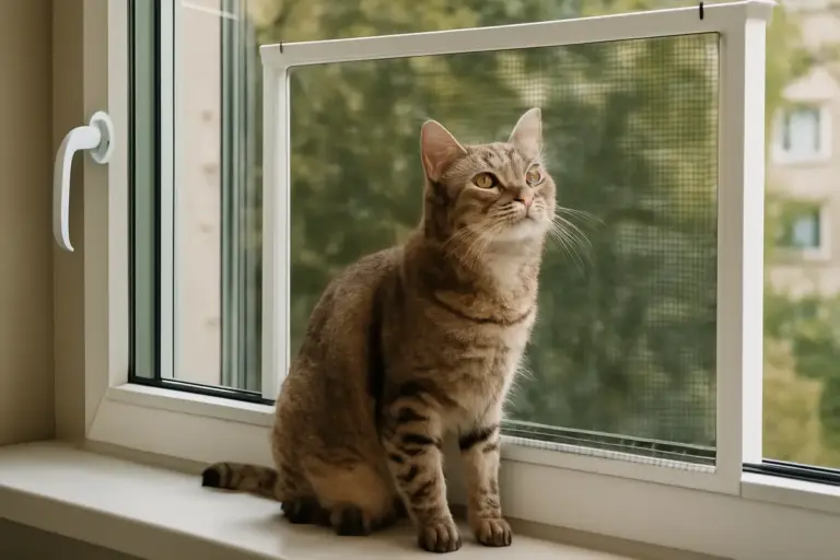 Gatti e finestre aperte: soluzioni intelligenti per evitare fughe e cadute